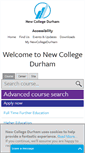 Mobile Screenshot of newcollegedurham.ac.uk